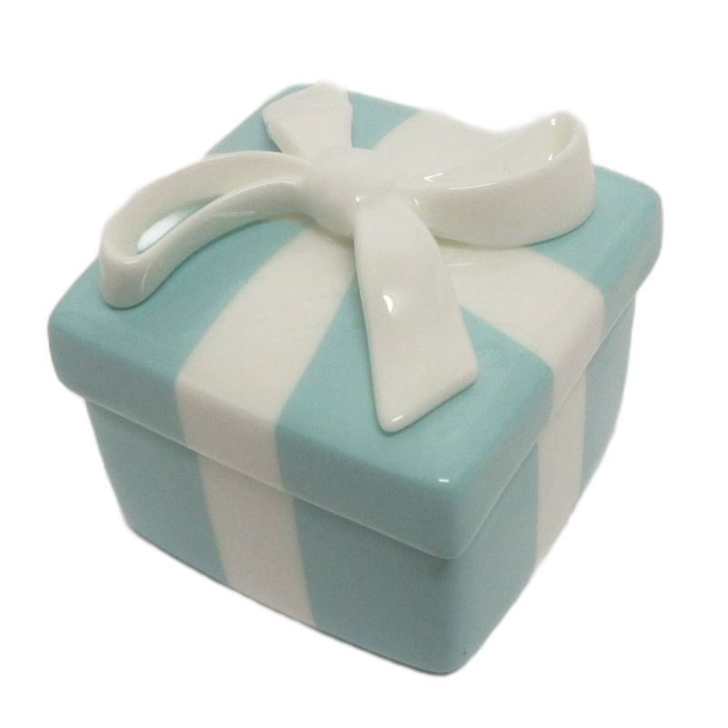 Tiffany & Co Tiffany & CO Blue Box Mini Jewelry Case Small Container Ceramic