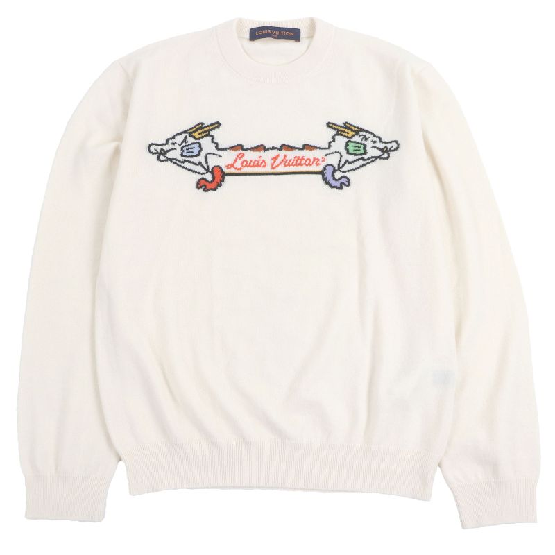 Louis Vuitton NIGO Louis Vuitton Nigo Cashmere Wool Intarsia Jacquard Dragon