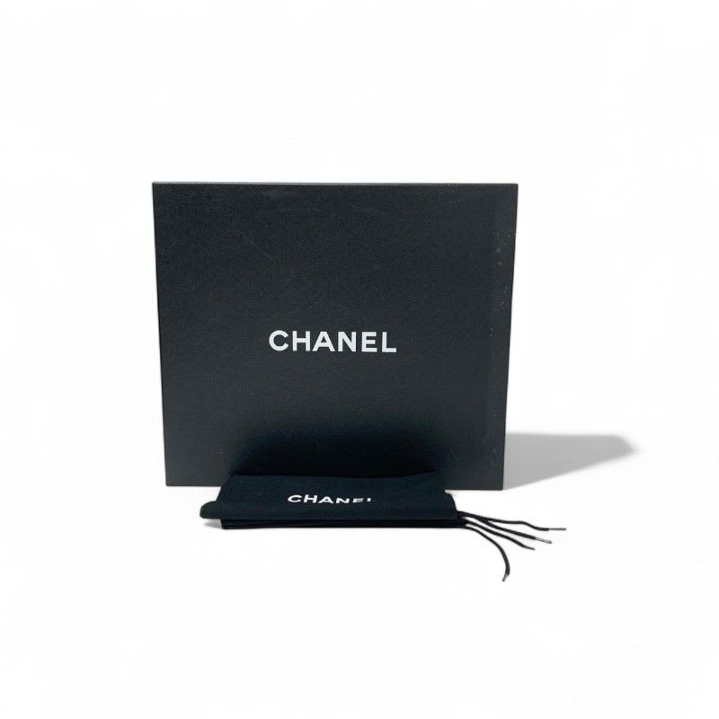 Chanel Loafers Leather Shoes Suede Patent Black Pearl Here Mark Lace Up