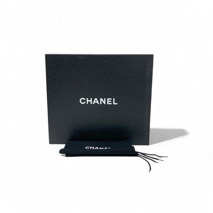 Chanel Loafers Leather Shoes Suede Patent Black Pearl Here Mark Lace Up