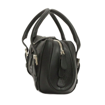 Loewe Senda Mini Boston Handbag Belt Leather Black Bag