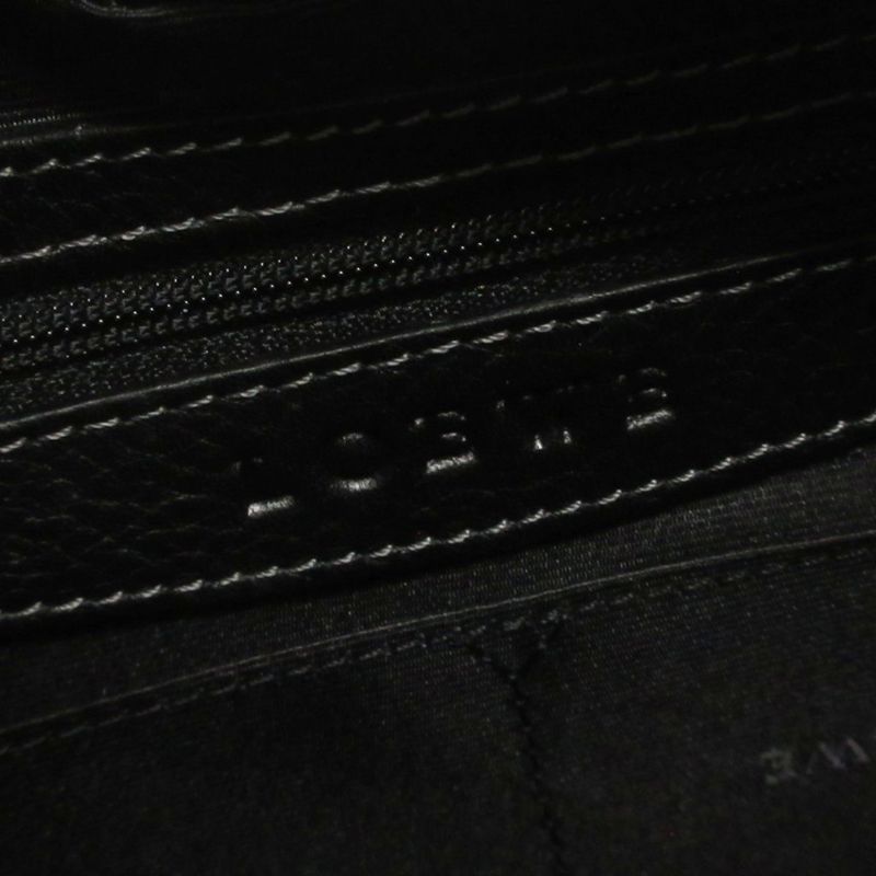 Loewe Senda Mini Boston Handbag Belt Leather Black Bag