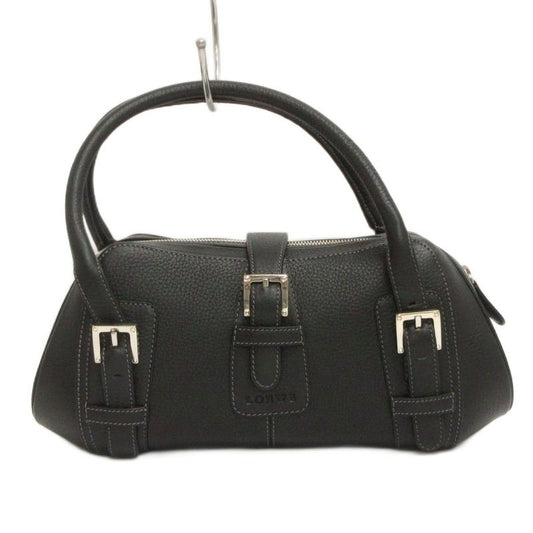 Loewe Senda Mini Boston Handbag Belt Leather Black Bag