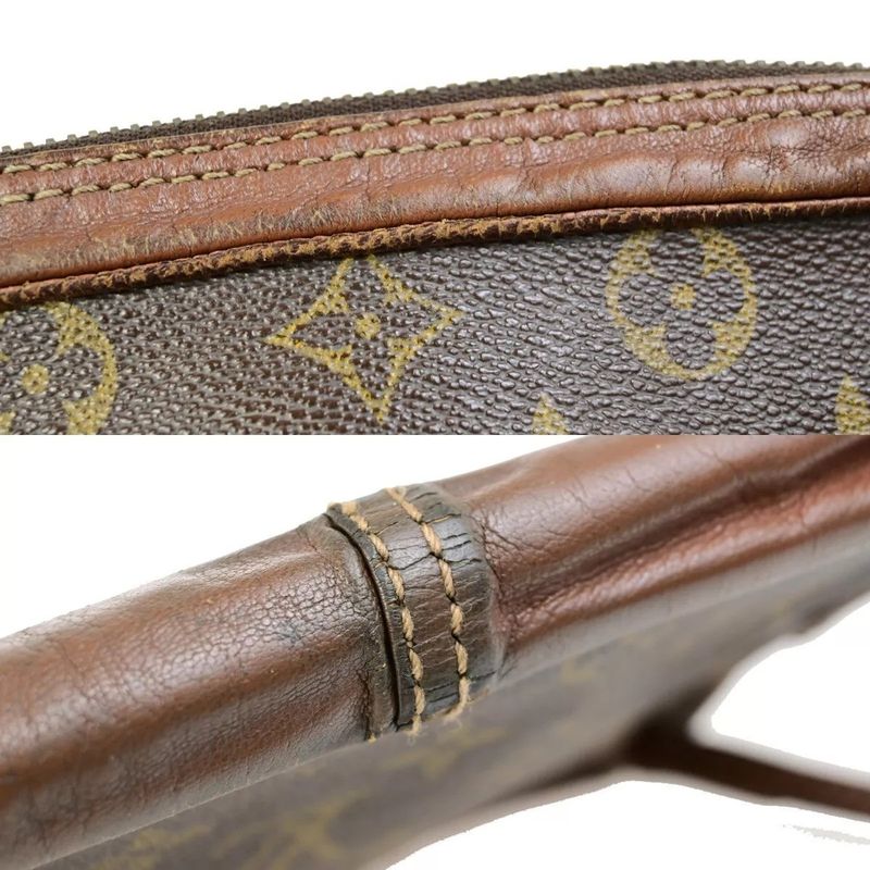 Louis Vuitton Clutch Bag Monogram Second Bag Brown 01bs070