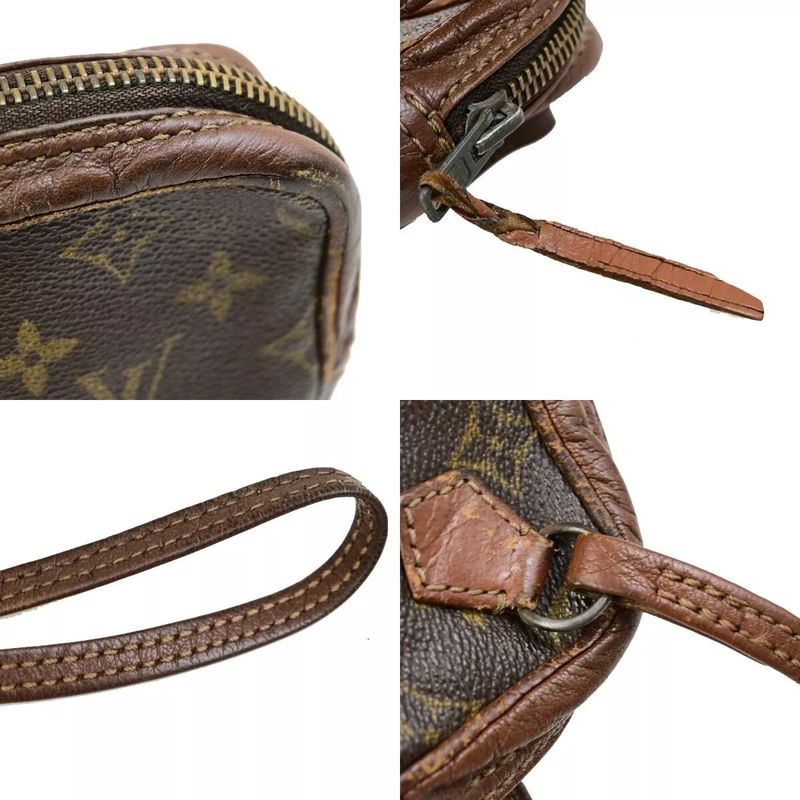 Louis Vuitton Clutch Bag Monogram Second Bag Brown 01bs070