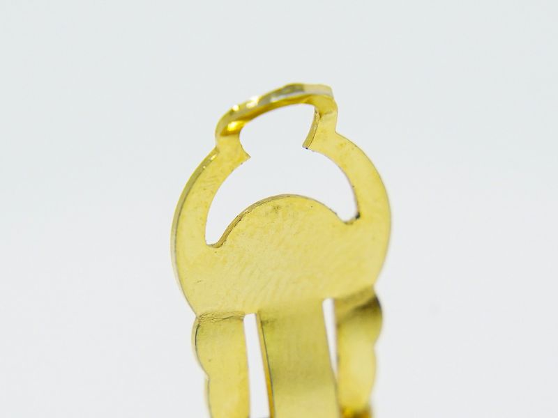 Authentic Chanel Coco Mark Earrings GP Gold Plated Coco Mark Accessories