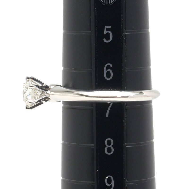 Tiffany & Co Classic Solitaire Ring Approx 6.5-7 0.38ct