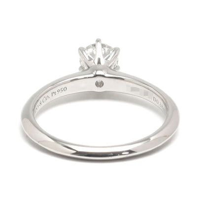 Tiffany & Co Classic Solitaire Ring Approx 6.5-7 0.38ct