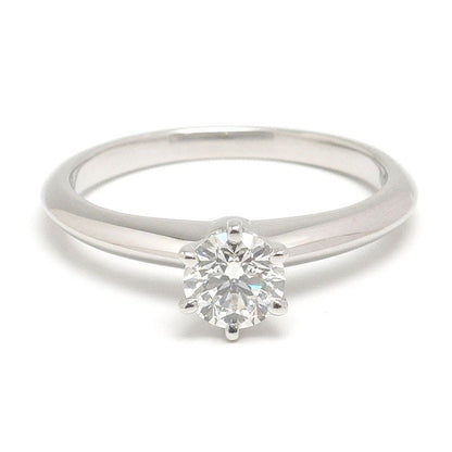 Tiffany & Co Classic Solitaire Ring Approx 6.5-7 0.38ct