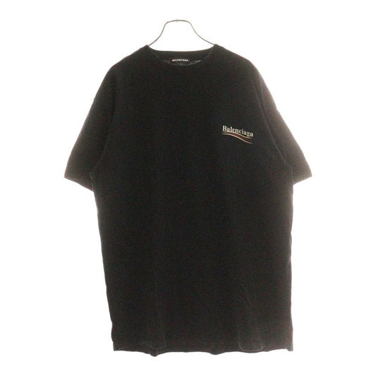 Balenciaga Political Logo Cotton Jersey Tee 508203 Tav44 Campaign Logo Short