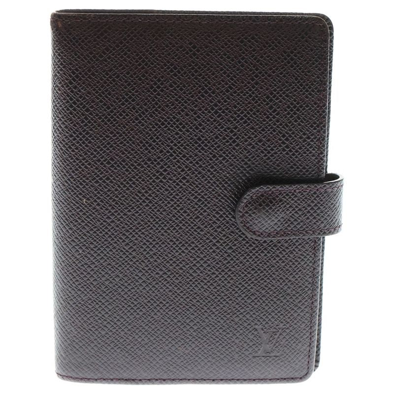 Louis Vuitton Taiga Agenda MM Grizzly Book Cabas - Binder - Bordeaux Leather