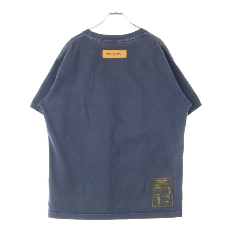 Louis Vuitton 23AW Inside Out Crew Neck Short Sleeved T-shirt Cut And Sewn Gray