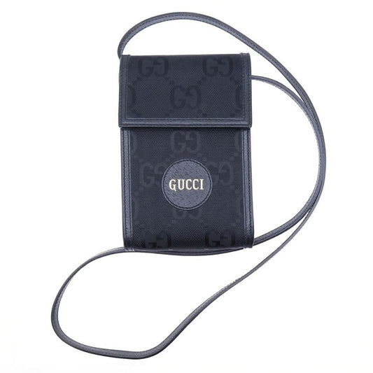 Gucci Off The Grid Shoulder Bag Mini Bag Phone Shoulder Black Canvas And