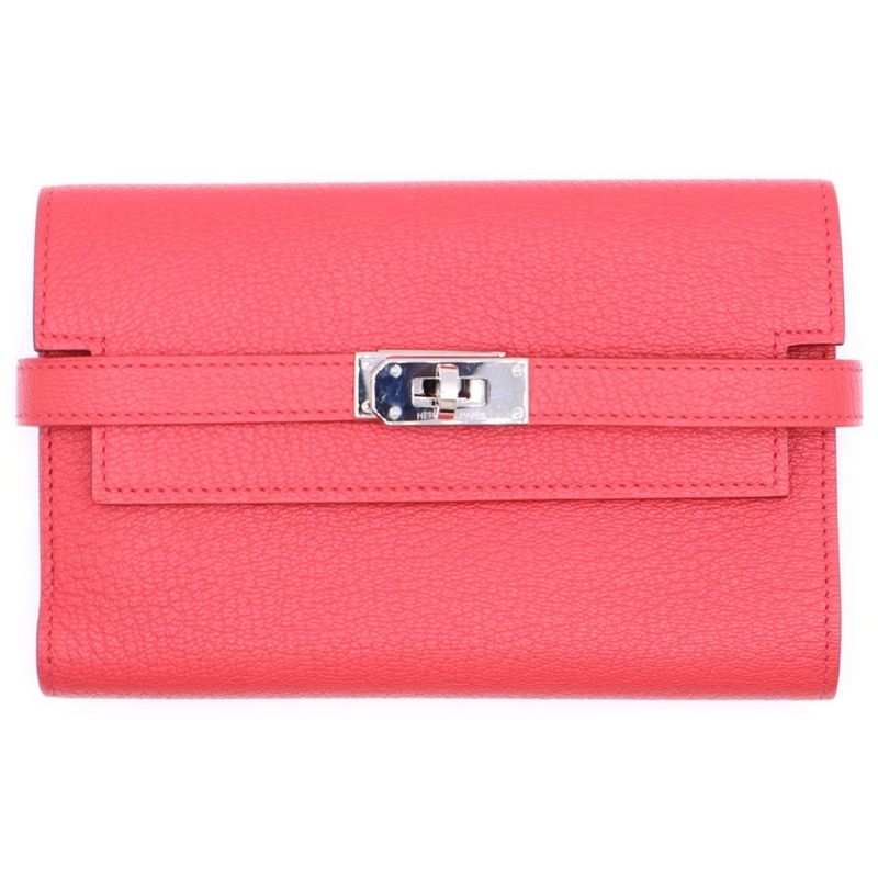 Hermes Kelly Wallet Medium Compact Wallet Trifold Wallet Pin Cles D'epson □N
