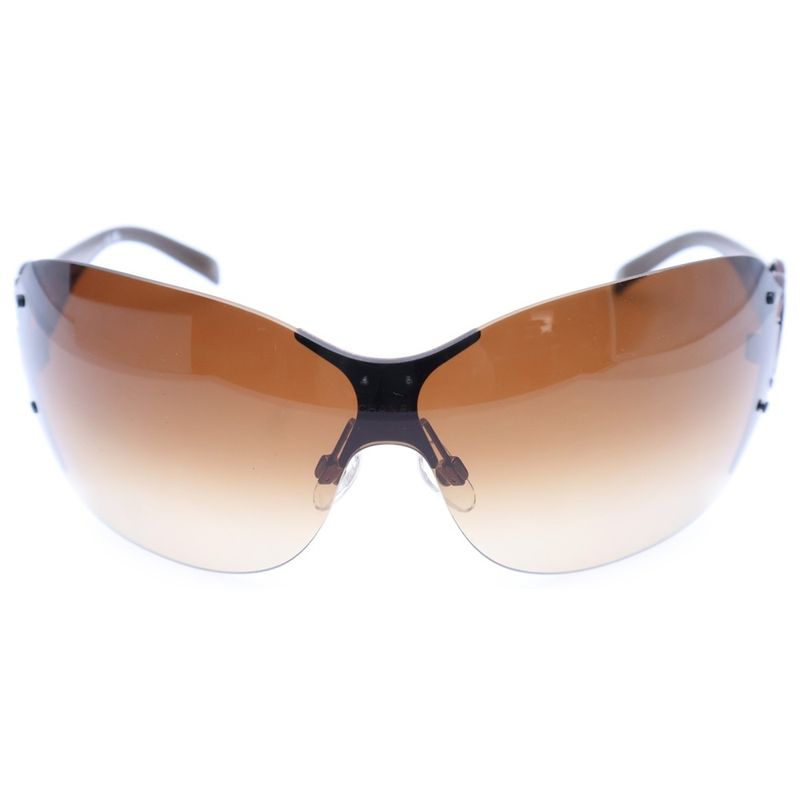 Chanel Coco Mark Side Coco Temples Sunglasses Eyewear In Brown 4147