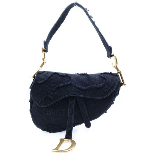 Christian Dior Saddle Bag Camouflage Embroidery Pattern One Shoulder Bag