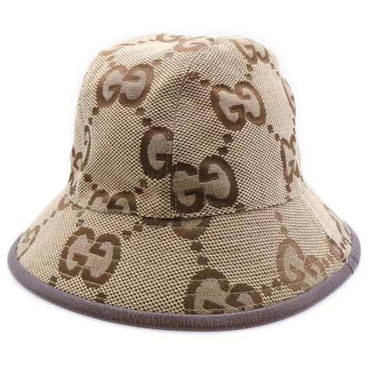 Gucci Jumbo GG Canvas Bucket Hat Beige 681256
