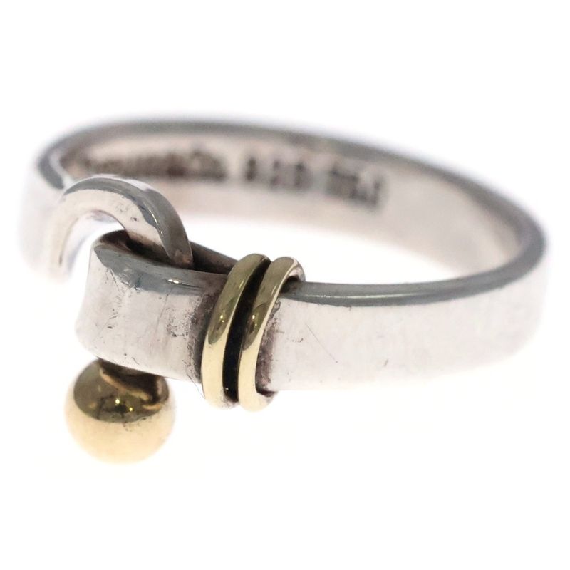 Tiffany & Co Hook And Eye Ring 925/750 Silver