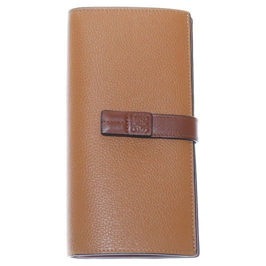 Loewe Vertical Wallet Long Wallet Long Wallet Fold Wallet Card Case Camel X