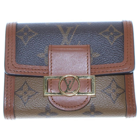 Louis Vuitton Monogram Reverse Portefeuille Dauphine Compact Wallet Trifold