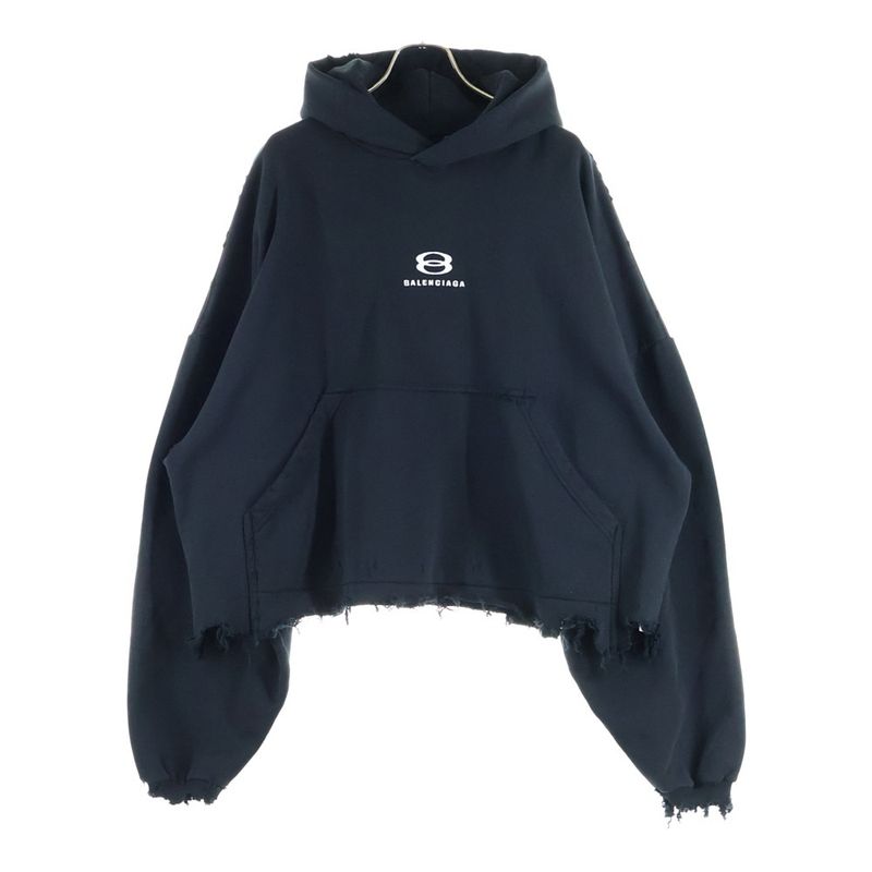 Balenciaga 24SS Unity Sports ICON Cropped Hoodie Unity Sports Icon Cropped