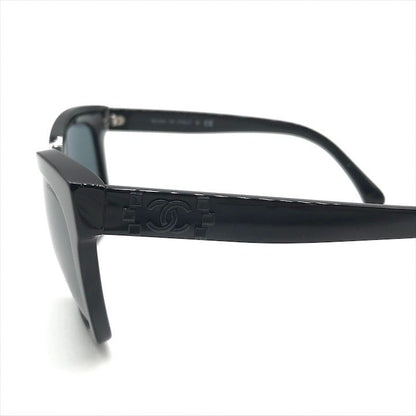 Chanel CC Logo Sunglasses Eyewear Black Case