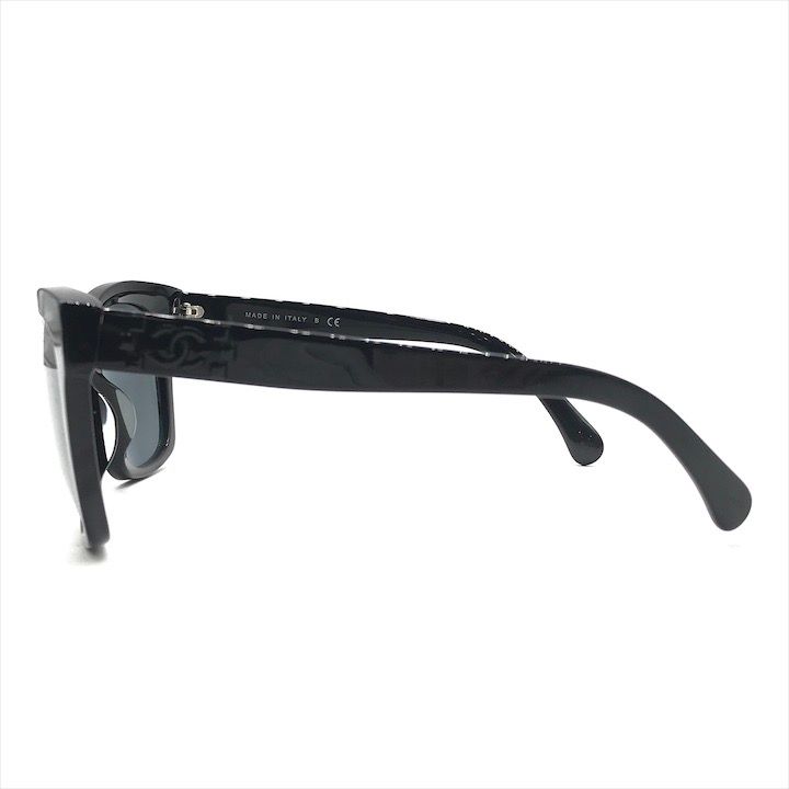 Chanel CC Logo Sunglasses Eyewear Black Case