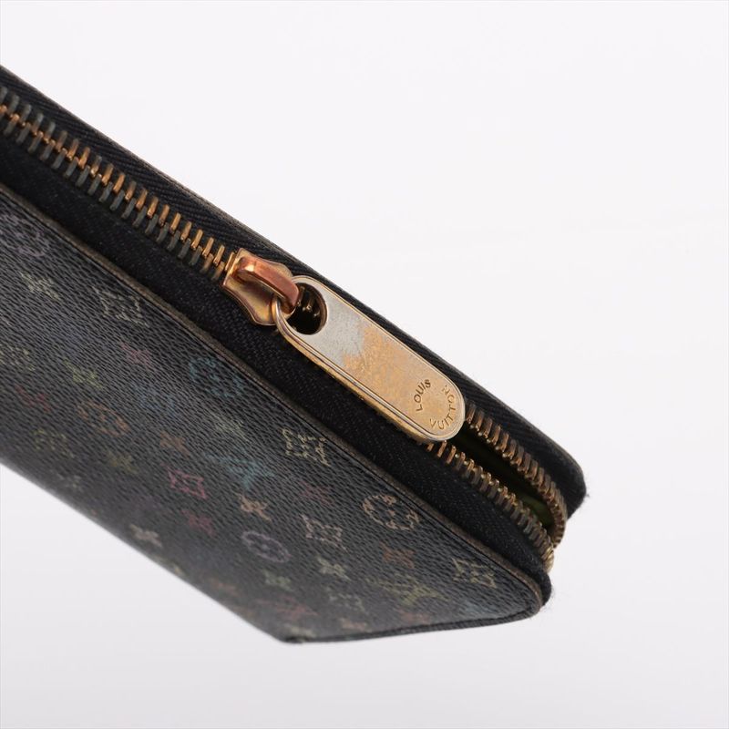 Louis Vuitton Monogram Multicolor Zippy Wallet Round Zip Wallet Long Wallet