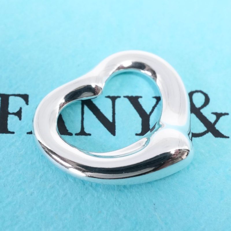 1.7cm (0.67in) Tiffany & Co Open Heart Pendant Top 25-1626