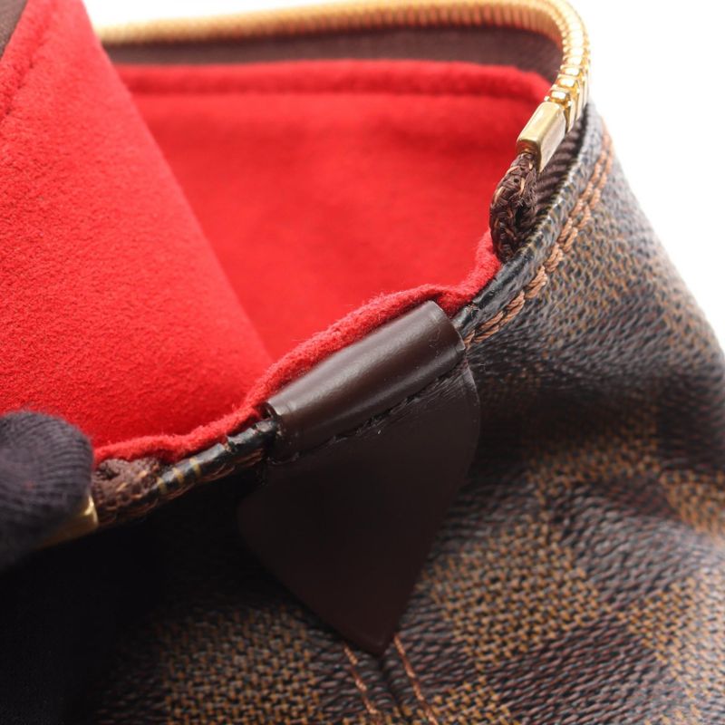 Louis Vuitton Tote Bag Saleya GM Damier Ebene N51181 PVC Coated Canvas Leather