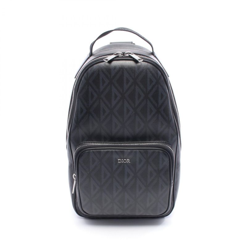 Dior Waist Bag Body Bag Rider Mini Suring Bag CD Diamond Black PVC Coated