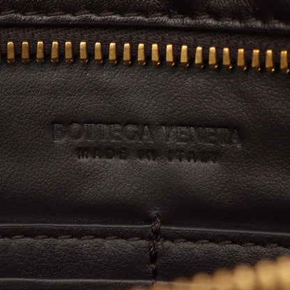 Bottega Veneta Tote Bag Large Flip Flap 754915 Natural Dark Brown Canvas