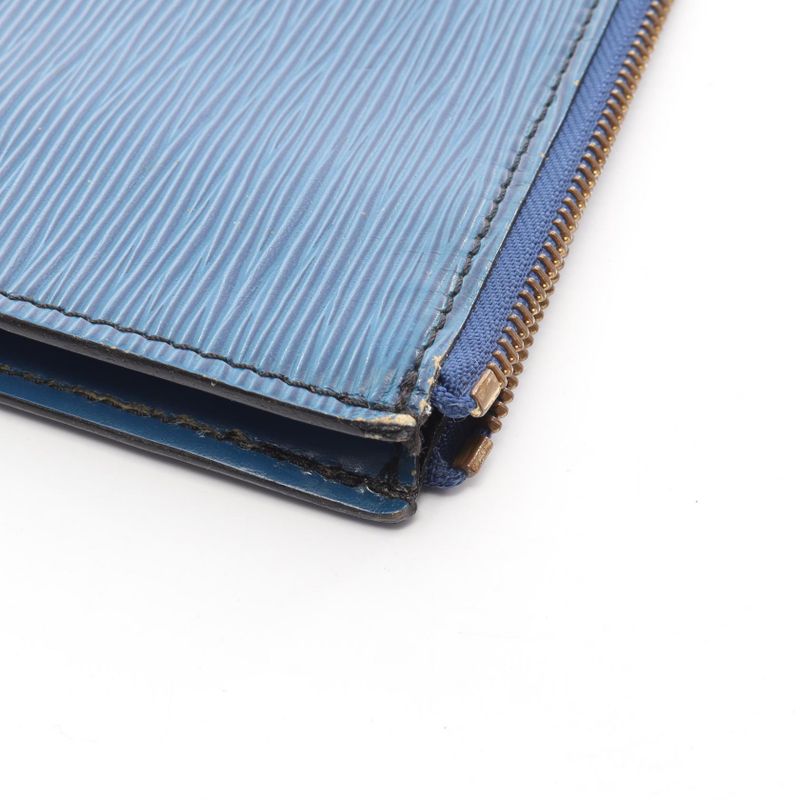 Louis Vuitton Second Bag Clutch Bag Pochette Cumann Epi M54495 Toledo Blue
