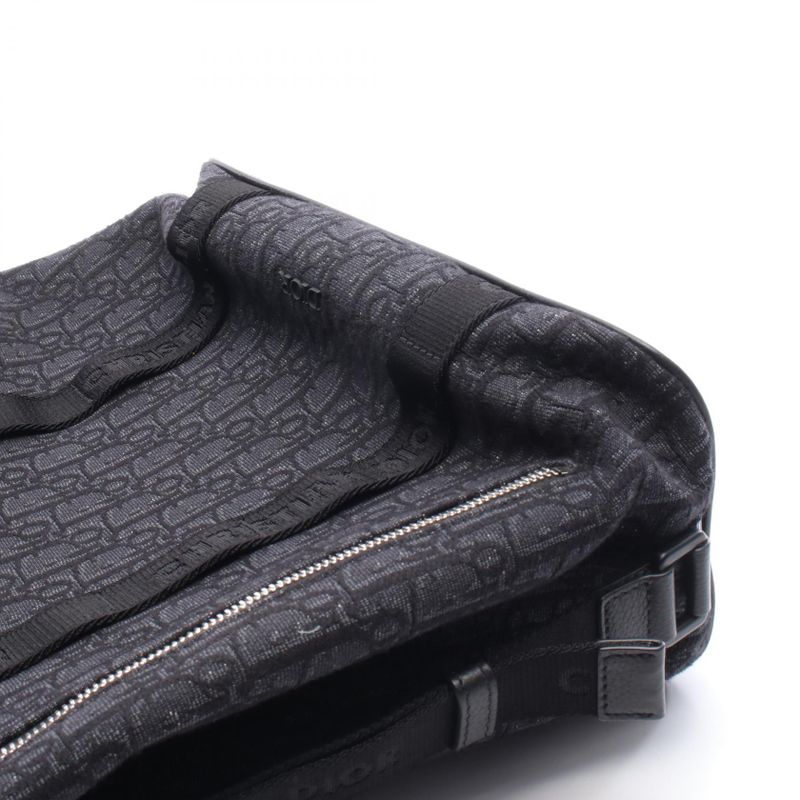 Dior Backpack Sac Backpack Safari Oblique Black Canvas Leather Oblique Safari