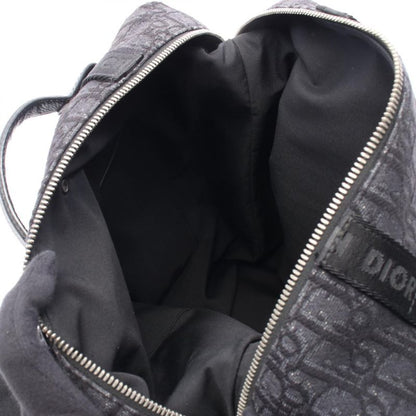 Dior Backpack Sac Backpack Safari Oblique Black Canvas Leather Oblique Safari