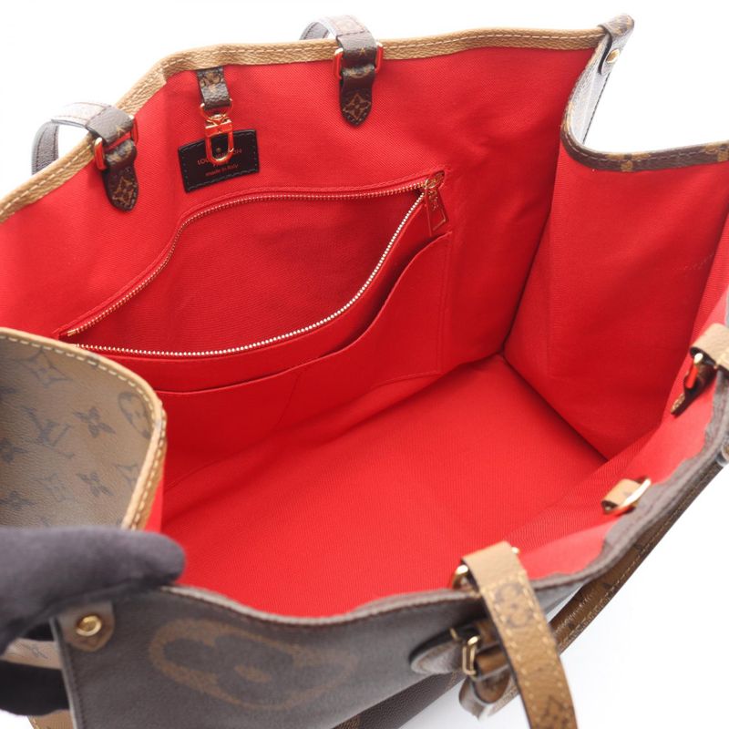 Louis Vuitton Tote Bag on the Go GM Monogram Giant Reverse M44576 PVC Coated