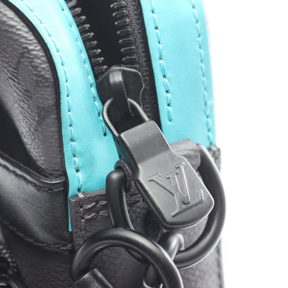 Louis Vuitton Shoulder Bag Trio Messenger Monogram Eclipse Reverse Turquoise
