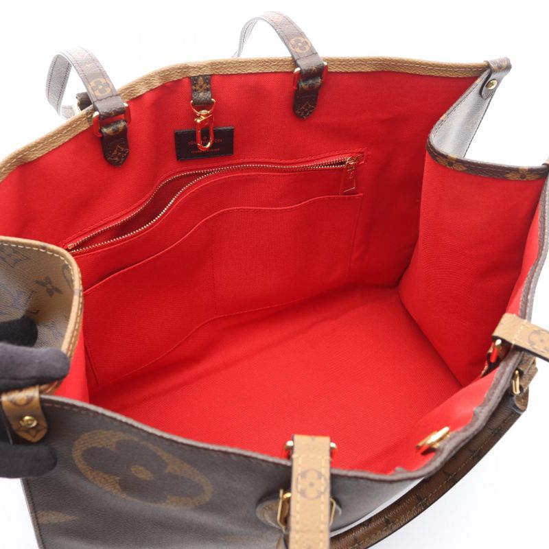 Louis Vuitton Tote Bag on the Go GM Monogram Giant Reverse M44576 PVC Coated