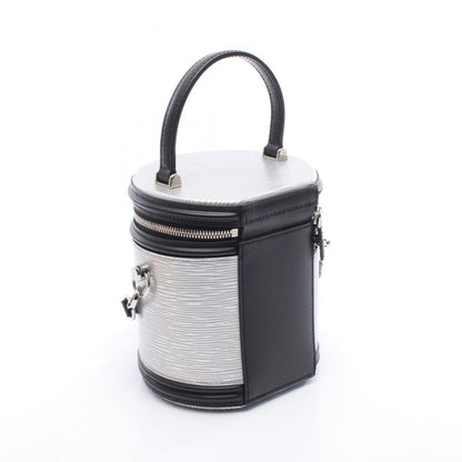 Louis Vuitton Cannes Epi M55316 Silver Noir Black Leather Cannes Ladies Used a