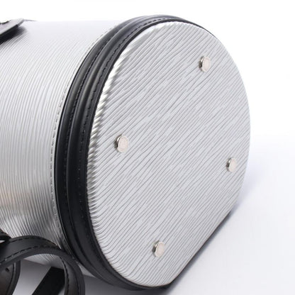 Louis Vuitton Cannes Epi M55316 Silver Noir Black Leather Cannes Ladies Used a