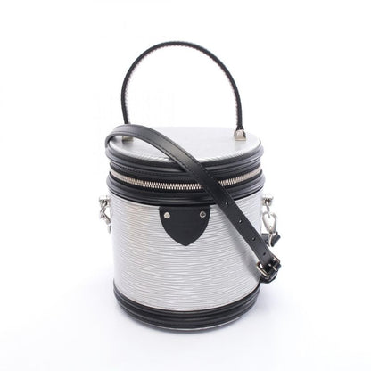 Louis Vuitton Cannes Epi M55316 Silver Noir Black Leather Cannes Ladies Used a