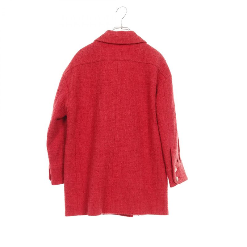 Chanel Coco Mark Button Tweed P72387v63962 Other Coat Ladies Used B