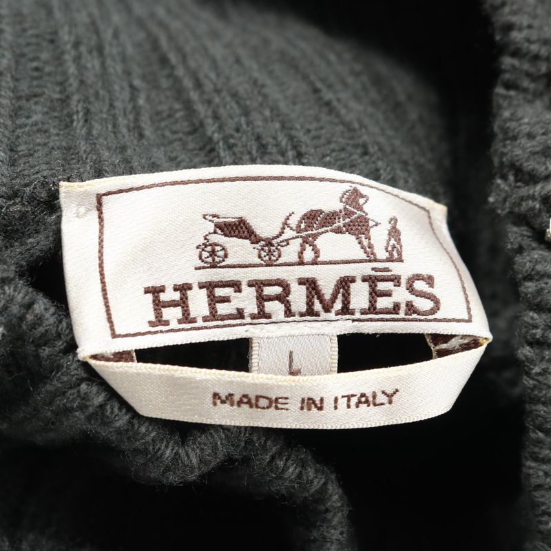 Hermes Sweater Wool Cashmere Knit Women Used a
