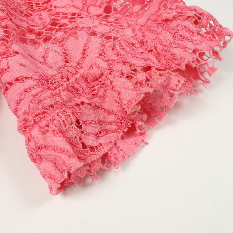 Gucci Dress Webbing Line 424791 Pink Cotton Nylon Dress Women Used B