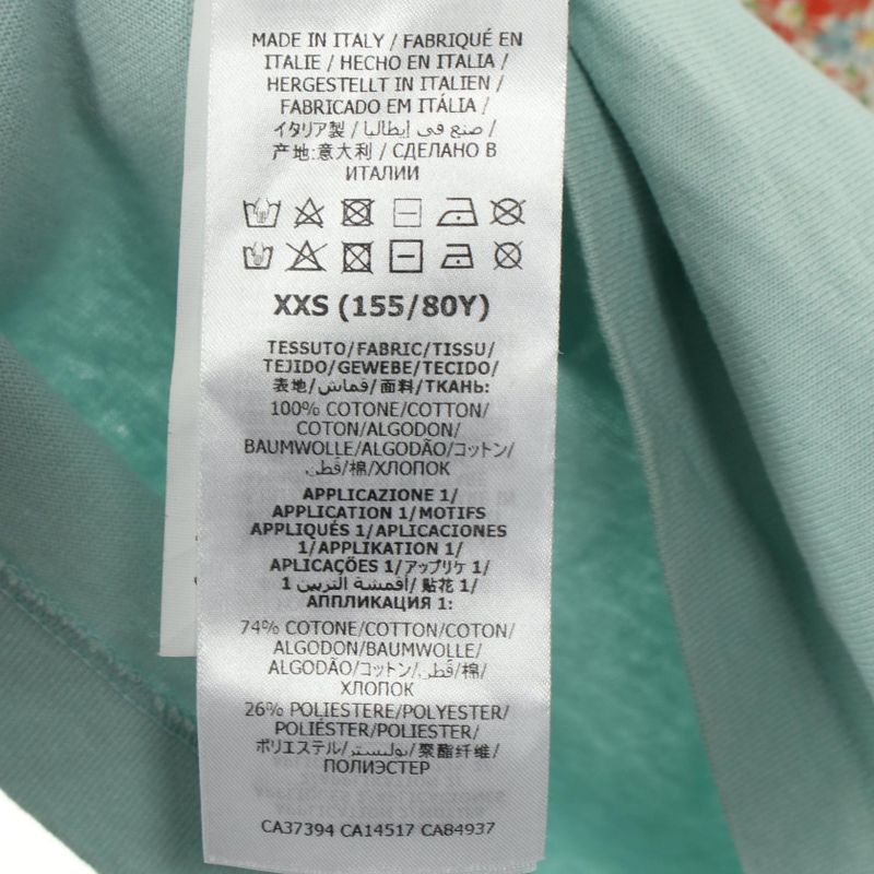 Gucci Cut and Sew Gucci X Liberty 580762 Cotton T-Shirt Ladies Used B