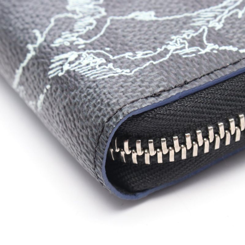 Louis Vuitton Round Wallet Zippy Organizer Nm Damier Graphite N40204 Other