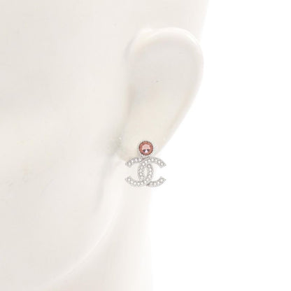 Chanel Earrings Coco Mark Stainless Steel Earrings Ladies Used a