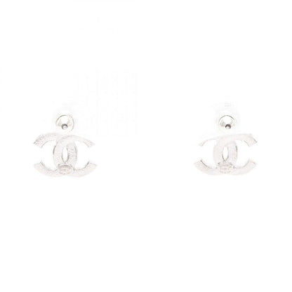 Chanel Earrings Coco Mark Stainless Steel Earrings Ladies Used a