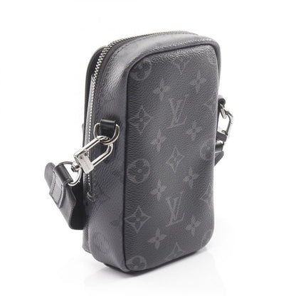 Louis Vuitton Shoulder Bag Double Phone Pouch Monogram Eclipse Reverse M81321