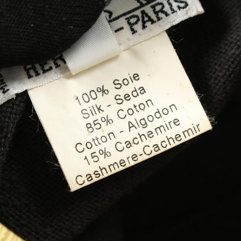 Hermes Polo Shirt Twill Raine Poste Et Cavalerie Silk Cotton Blouse Women Used B